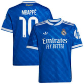 Kylian Mbappé Real Madrid Youth 2025/26 Third Replica Player Jersey Blue - Adidas outlet