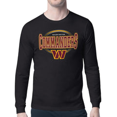 Washington Commanders Starter Team Track Graphic Long Sleeve T-Shirt - Black T-shirts