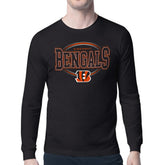Cincinnati Bengals Starter Team Track Graphic Long Sleeve T-Shirt - Black T-shirts