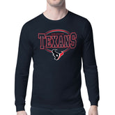 Houston Texans Starter Team Track Graphic Long Sleeve T-Shirt - Navy T-shirts