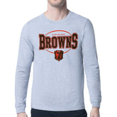 Cleveland Browns Starter Team Track Graphic Long Sleeve T-Shirt - Heather Gray T-shirts
