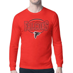 Atlanta Falcons Starter Team Track Graphic Long Sleeve T-Shirt - Red T-shirts