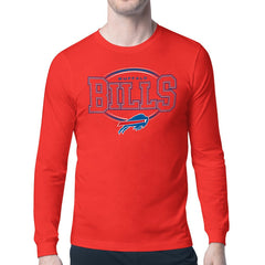 Buffalo Bills Starter Team Track Graphic Long Sleeve T-Shirt - Red T-shirts