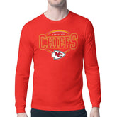 Kansas City Chiefs Starter Team Track Graphic Long Sleeve T-Shirt - Red T-shirts