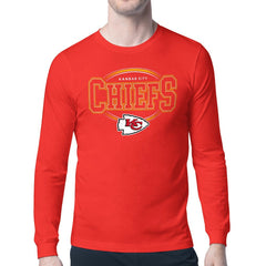 Kansas City Chiefs Starter Team Track Graphic Long Sleeve T-Shirt - Red T-shirts