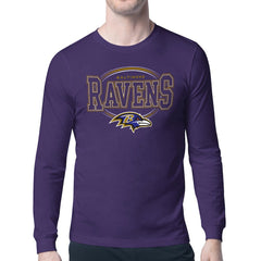 Baltimore Ravens Starter Team Track Graphic Long Sleeve T-Shirt - Purple T-shirts