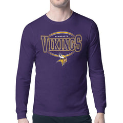 Minnesota Vikings Starter Team Track Graphic Long Sleeve T-Shirt - Purple T-shirts