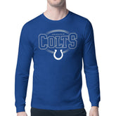 Indianapolis Colts Starter Team Track Graphic Long Sleeve T-Shirt - Royal T-shirts