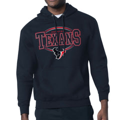 Houston Texans Starter Team Track Graphic Pullover Hoodie - Navy Hoodies