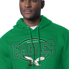 Philadelphia Eagles Starter Team Track Graphic Pullover Hoodie - Kelly Green Hoodies