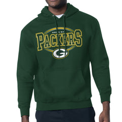 Green Bay Packers Starter Team Track Graphic Pullover Hoodie - Green Hoodies