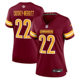 Jacory Croskey-Merritt Washington Commanders Women's Team Game Jersey - Burgundy Jerseys