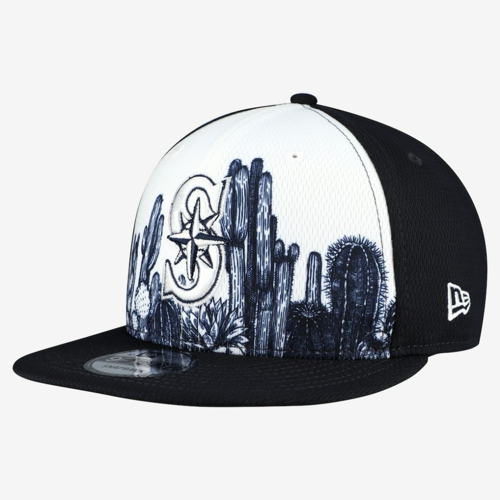Seattle Mariners New Era 2026 Spring Training Fan Pack Grow 9FIFTY Snapback Hat - Navy Hats