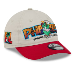 Philadelphia Phillies New Era Youth 2026 Spring Training Fan Pack Batter 9TWENTY Adjustable Hat - Stone/Red Hats