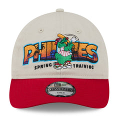 Philadelphia Phillies New Era Youth 2026 Spring Training Fan Pack Batter 9TWENTY Adjustable Hat - Stone/Red Hats