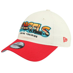 Los Angeles Angels New Era Youth 2026 Spring Training Fan Pack Batter 9TWENTY Adjustable Hat - Stone/Red Hats