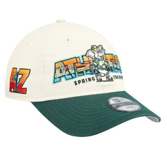 Athletics New Era Youth 2026 Spring Training Fan Pack Batter 9TWENTY Adjustable Hat - Stone/Green Hats