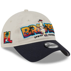 Atlanta Braves New Era Youth 2026 Spring Training Fan Pack Batter 9TWENTY Adjustable Hat - Stone/Navy Hats