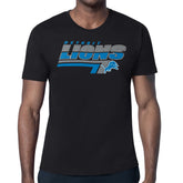 Detroit Lions Starter Logo Push Graphic T-Shirt - Black T-shirts