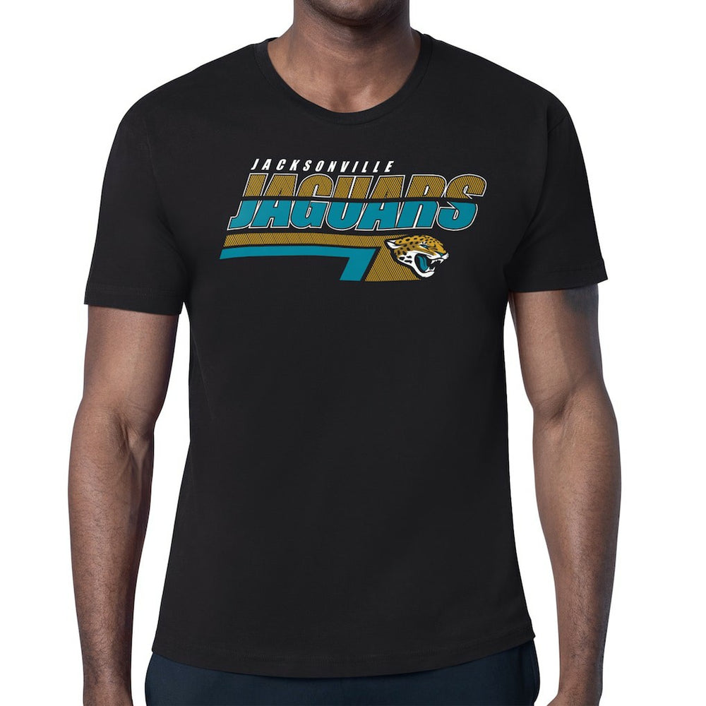 Jacksonville Jaguars Starter Logo Push Graphic T-Shirt - Black T-shirts