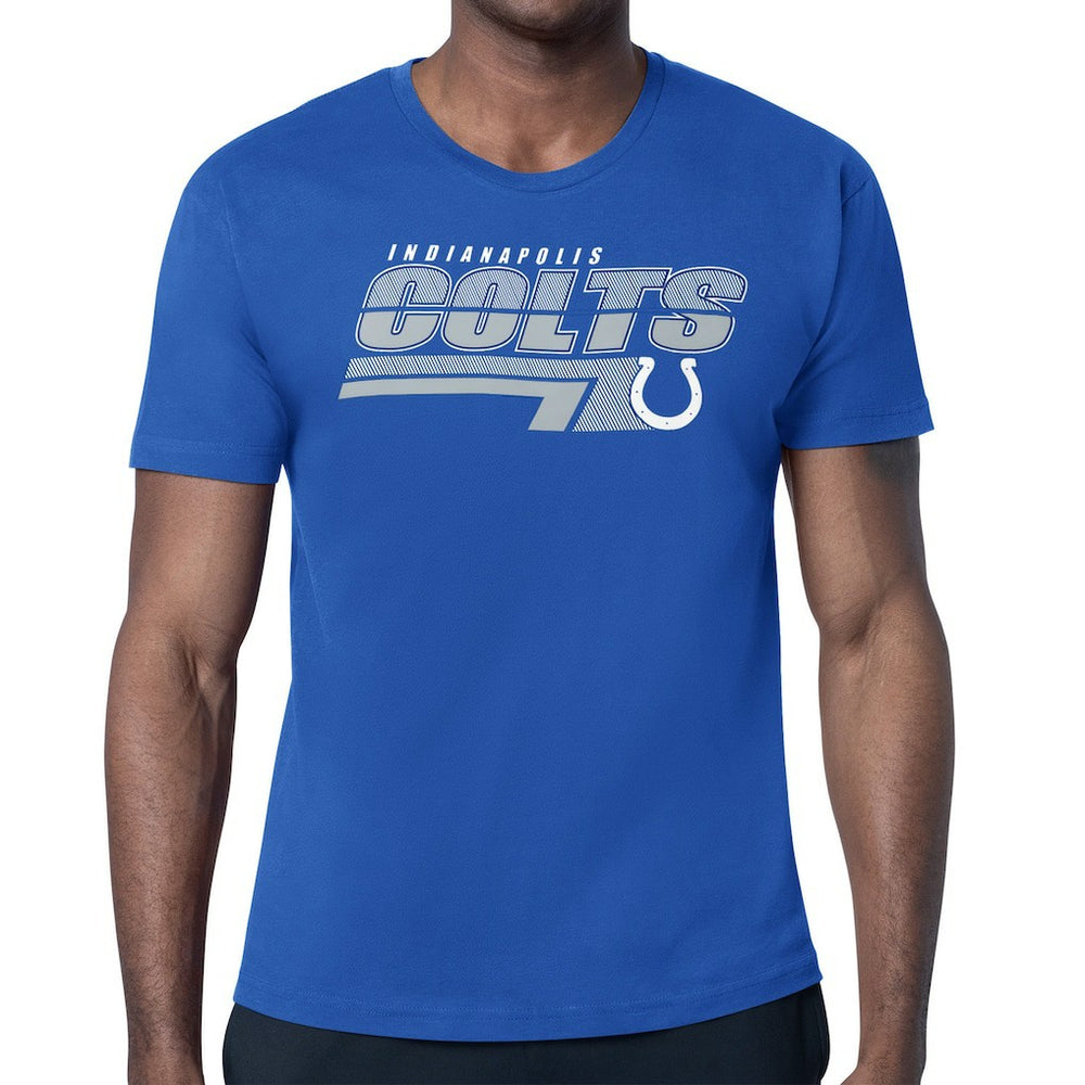 Indianapolis Colts Starter Logo Push Graphic T-Shirt - Royal T-shirts