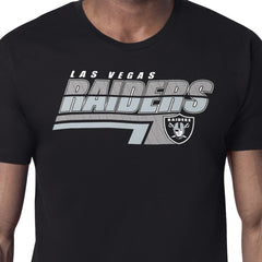 Las Vegas Raiders Starter Logo Push Graphic T-Shirt - Black T-shirts