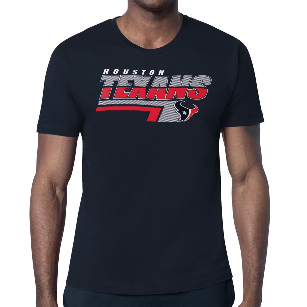 Houston Texans Starter Logo Push Graphic T-Shirt - Navy T-shirts