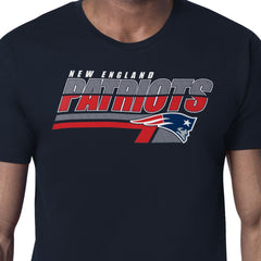 New England Patriots Starter Logo Push Graphic T-Shirt - Navy T-shirts