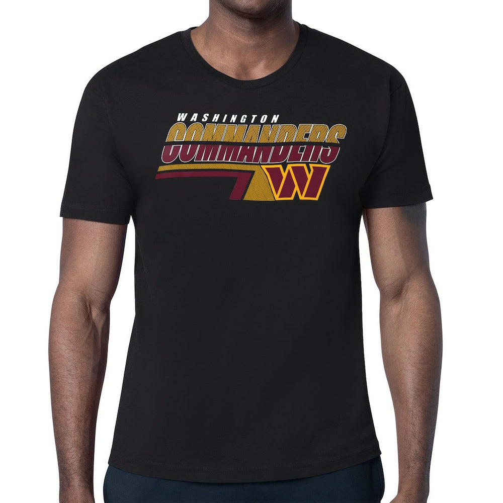 Washington Commanders Starter Logo Push Graphic T-Shirt - Black T-shirts