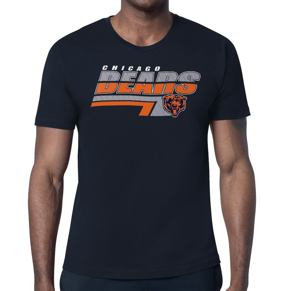 Chicago Bears Starter Logo Push Graphic T-Shirt - Navy T-shirts