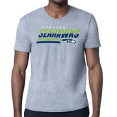 Seattle Seahawks Starter Logo Push Graphic T-Shirt - Heather Gray T-shirts