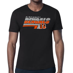 Cincinnati Bengals Starter Logo Push Graphic T-Shirt - Black T-shirts