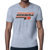 Cleveland Browns Starter Logo Push Graphic T-Shirt - Heather Gray T-shirts