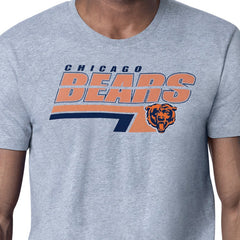 Chicago Bears Starter Logo Push Graphic T-Shirt - Heather Gray T-shirts