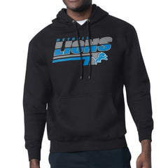 Detroit Lions Starter Logo Push Graphic Hoodie - Black Hoodies