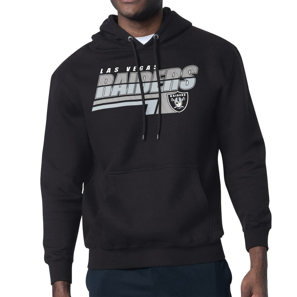 Las Vegas Raiders Starter Logo Push Graphic Hoodie - Black Hoodies