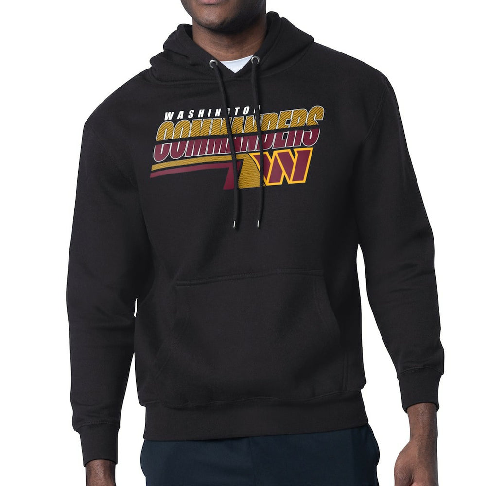 Washington Commanders Starter Logo Push Graphic Hoodie - Black Hoodies