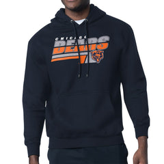 Chicago Bears Starter Logo Push Graphic Hoodie - Navy Hoodies