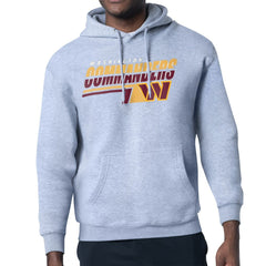 Washington Commanders Starter Logo Push Graphic Hoodie - Heather Gray Hoodies
