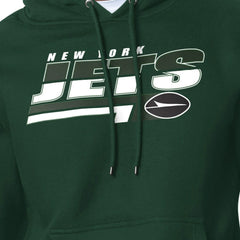 New York Jets Starter Logo Push Graphic Hoodie - Green Hoodies