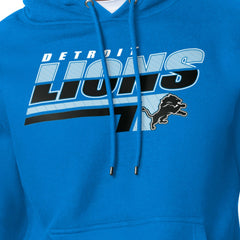 Detroit Lions Starter Logo Push Graphic Hoodie - Blue Hoodies