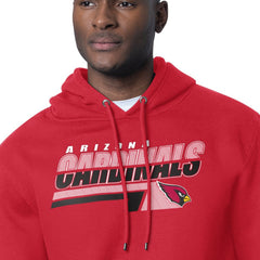 Arizona Cardinals Starter Logo Push Graphic Hoodie - Cardinal Hoodies