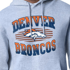 Denver Broncos Starter Team Grit Graphic Hoodie - Heather Gray Hoodies