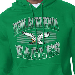 Philadelphia Eagles Starter Team Grit Graphic Hoodie - Kelly Green Hoodies