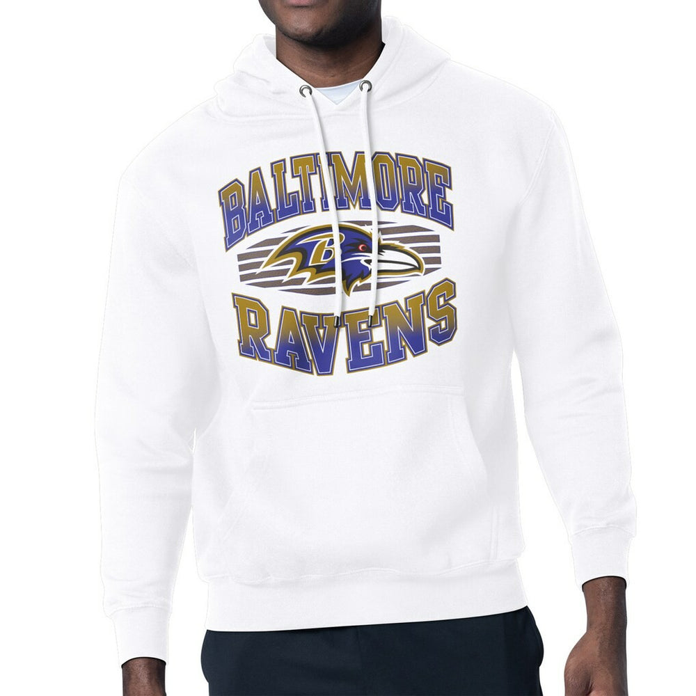 Baltimore Ravens Starter Team Grit Graphic Hoodie - White Hoodies