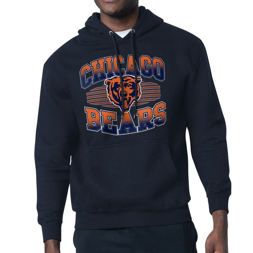 Chicago Bears Starter Team Grit Graphic Hoodie - Navy Hoodies