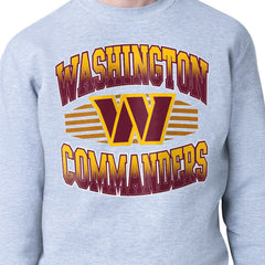 Washington Commanders Starter Team Grit Graphic Fleece Pullover Sweatshirt - Heather Gray Pullover