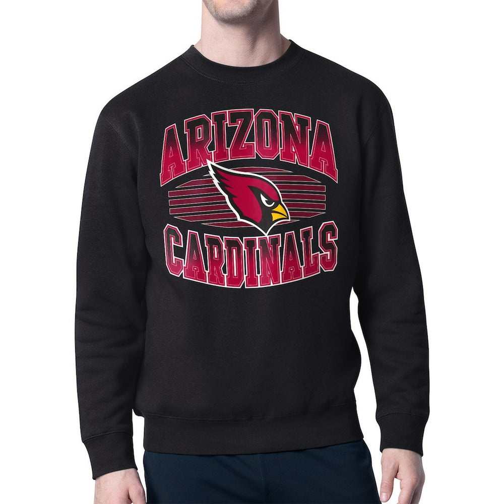 Arizona Cardinals Starter Team Grit Graphic Fleece Pullover Sweatshirt - Black Pullover
