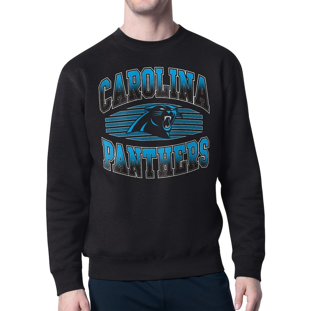 Carolina Panthers Starter Team Grit Graphic Fleece Pullover Sweatshirt - Black Pullover