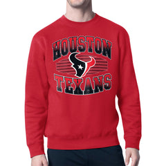 Houston Texans Starter Team Grit Graphic Fleece Pullover Sweatshirt - Red Pullover